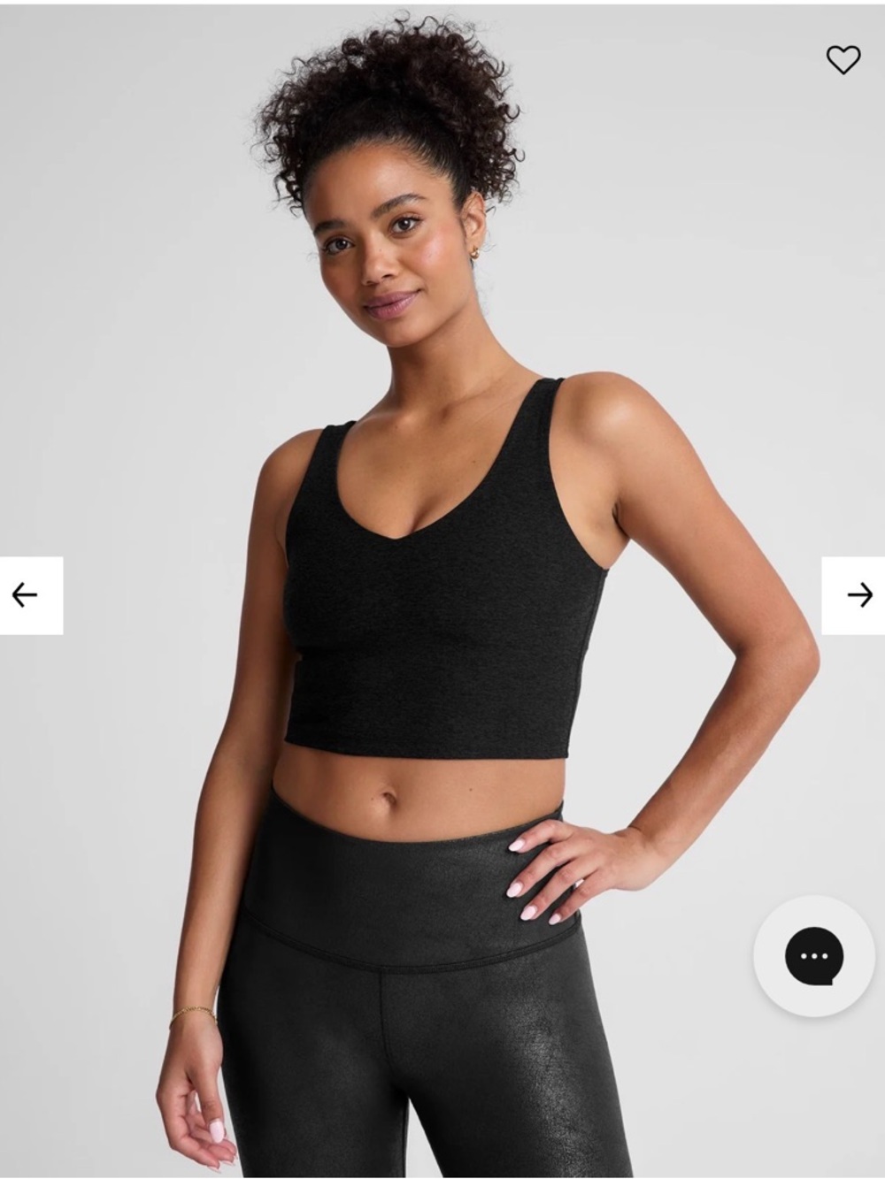 NWT Beyond Yoga Size XS Spacedye Good Day Cropped Tank Top Black